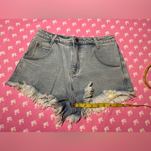 Dolls Kill sugar Thrillz Outta Sight Distressed Denim Shorts - Picture 8 of 8